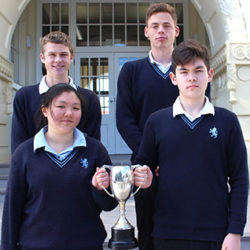 The Year 13 Geography team won the Auckland competition in 2016.