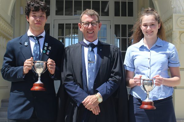 Orion Schmok was named Best All-Round International Boy, and Hannah Blaschke the Best All-Round International Girl.