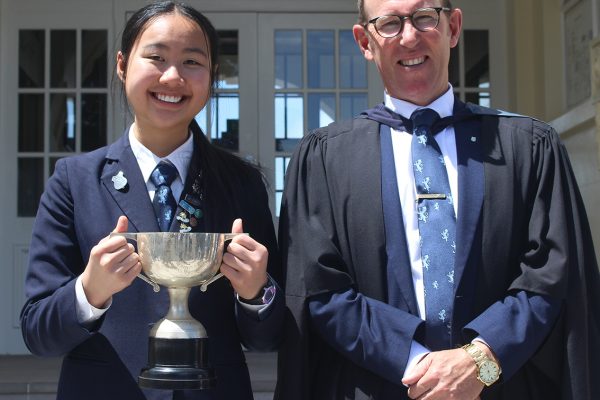 Jamila Chen won the Girls' Foundation Cup for Service to the School.