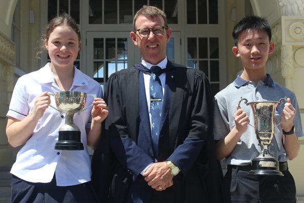 Hannah Adye won the Jo Williams Cup for Diligence, and Victor Qiu the Robert Willmott Memorial Prize for Quality of Effort for Year 11 Boys.