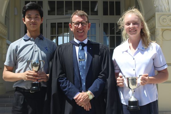 Eric Shen and Megan Williams were named Best All Round Year 12 Boy and Girl respectively.